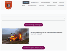 Tablet Screenshot of ff-buchdorf.de